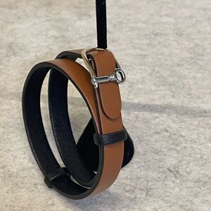 Brown and Black Leather Wrap Bracelet 💕